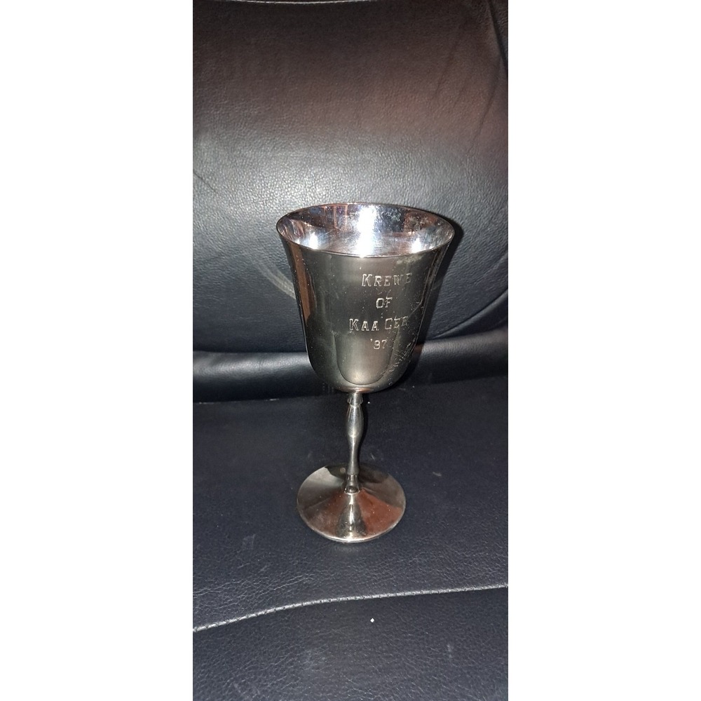 Vintage Sheridan Silver Plated Goblet Mardi Gras Krewe Of Kaa Cee 1997